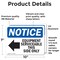 Signmission Equipment Serviceable This Side Sign With Symbol, 10 in W x Rectangle, Vinyl Decal OS-2PACK-NS-D-710-L-12129 - alternate 6